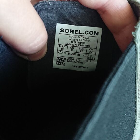 Sorel Lea Wedges boots Gray leather size 10 - Picture 8 of 14